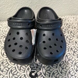 Crocs Platform Black Slip-On Clogs
